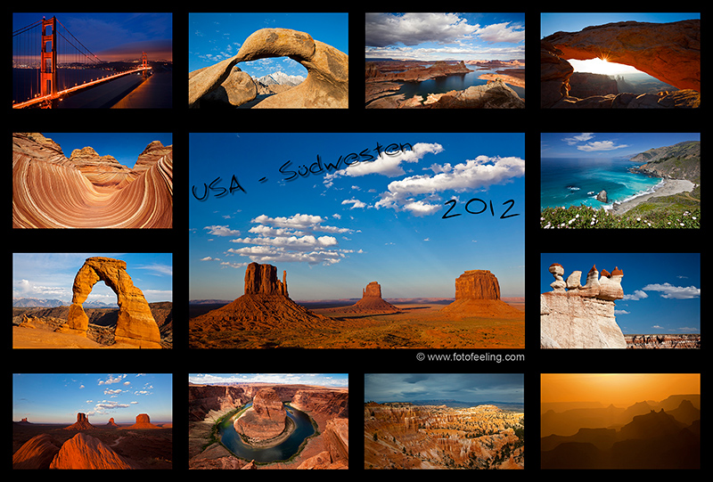 Kalender USA - S&uuml;dwesten 2012