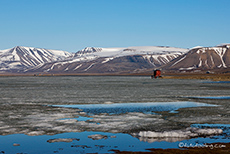 Trinkwasserreservoir von Longyearbyen
