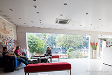 Das Foyer des Hotels Amber, Delhi