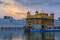 Der Goldene Tempel zum Sonnenuntergang, Amritsar