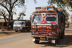 farbenfroher Truck