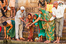 Heiliges Ritual am Ganges, Varanasi