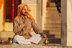 Meditation am Ganges