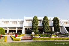 Unsere neue Unterkunft, das Radisson Hotel in Khajuraho