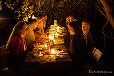 Candle Light Dinner in der Flame of the Forest Lodge