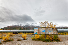 Hier kann man die Alaska Pipeline aus der Nähe betrachten, Richardson Highway