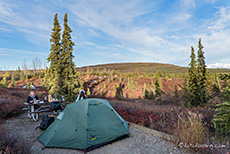 Abendessen auf der Campsite, Wonder Lake Campground, Denali Nationalpark, Alaska