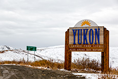 Nun sind wir im Yukon, Top of the World Highway, Kanada