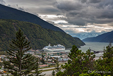 Tolle Aussicht auf Skagway, Alaska