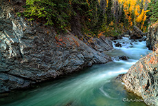 Takhanne River, Million Dollar Falls, Yukon, Kanada