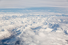 Alaska Range aus dem Flugzeug