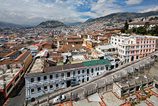 Aussicht von der Basilika von Quito -  Basilica of the National Vow, Quito, Ecuador