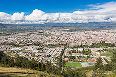 Aussicht auf Ibarra, Ecuador