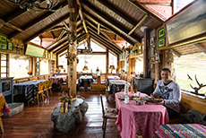 Frühstück in der Lodge Estrella de Chimborazo