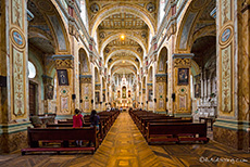 Innenansicht der Iglesia de Santo Domingo, Cuenca