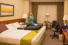 Das Zimmer im Hotel Palace