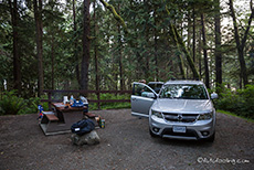 unsere Campsite am French Beach, Vancouver Island