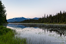 Morgenerwachen am Lasalle Lake Campground, British Columbia, Kanada