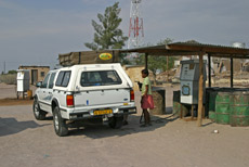 Tankstelle unterwegs