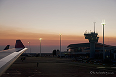Flughafen Windhoek früh morgens