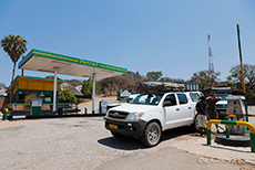 Tankstelle der Makuti Lodge
