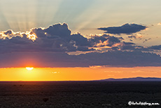 Sonnenuntergang, Etosha Nationalpark, Namibia