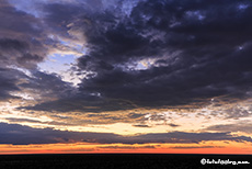 Sonnenaufgang, Etosha Nationalpark, Namibia