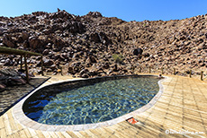 Ein Pool darf natürlich auch nicht fehlen, Sossus Dune Lodge, Sesriem Canyon, Namibia