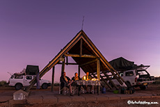 Abendstimmung auf der Two Rivers Campsite, Kgalagadi Nationalpark, Botswana