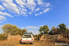 Gate auf der Zufahrt zum Gonarezhou Nationalpark, Zimbabwe