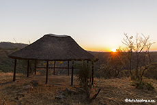 herrliche Morgenstimmung nur für uns, Chizarira Nationalpark