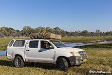 Unterwegs im Makgadikgadi National Park, Botswana