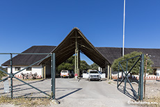 Gate im Khumaga Wildlife Camp, Botswana