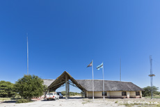 Gate im Central Kalahari Game Reserve, Botswana