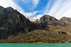 Laguna Llanganuco Orconchocha, Nevado Huascarán 6768 m, Huascarán Nationalpark