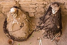 Mumien im Gräberfeld von Chauchilla, Nazca