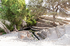 Aquädukt in der Nähe von Pyramidenstadt Cahuáchi