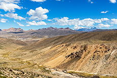 Tolle Landschaften auf dem Weg nach Puno