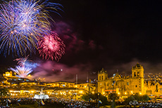 Feuerwerk zum Inti Raymi & the Anniversary Celebrations of Cusco