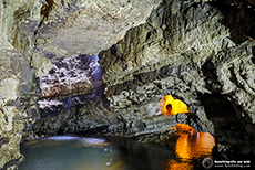 Normal kann man hier einen Wasserfall sehen