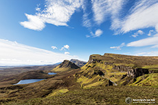 Aussicht vom Quiraing auf den Loch Cleat