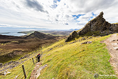 ganz schön steil hier