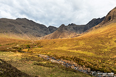 River Brittle im letzten Abendlicht, Skye