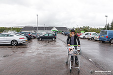 Andrea darf auch mal fahren