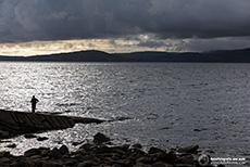 Chris am Strand von Elgol, Skye