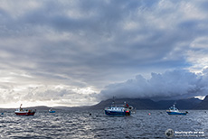 Fischerboote vor Elgol, Skye