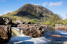 River Etive Falls, Glen Etive, Schottland