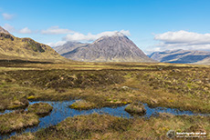 Rannoch Moor und Bergmassiv Buachaille Etive Mòr