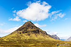 Bergmassiv Buachaille Etive Mòr mit dem Berg Stob Dearg