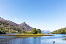 Kleine Insel im Loch Leven, Schottland